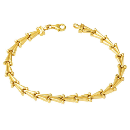 14K Yellow Gold River Modern Bracelet
