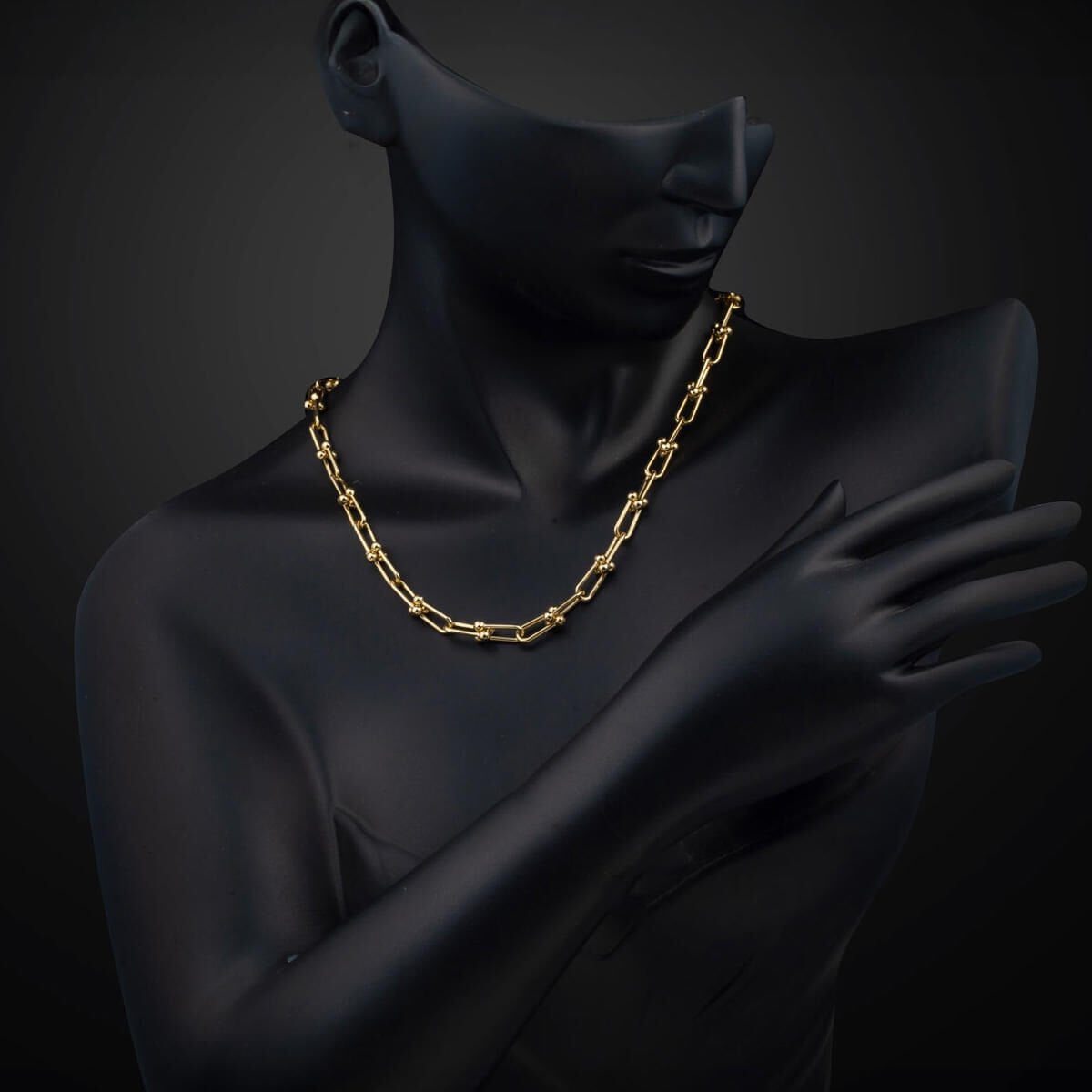14K Yellow Gold Designer Inspired Chain Necklace (28.33 g)