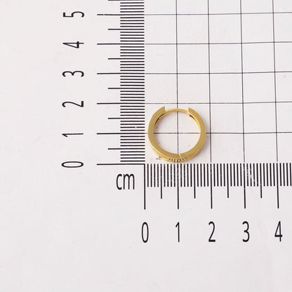 14K Yellow Gold Woven Hoop Earrings