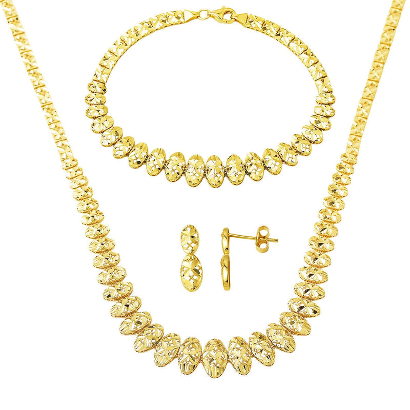 14K Yellow Gold Nazenin Bridal Jewelry Set
