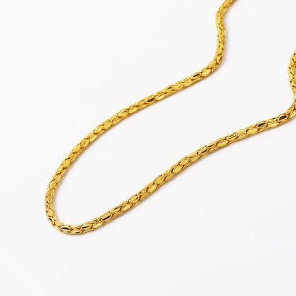 14K Yellow Gold Hittite Italian Chain Jewelry Set