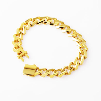 14K Yellow Gold Italian Curb Bracelet (11.68 g)