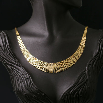 14K Yellow Gold Cleopatra Wedding Set