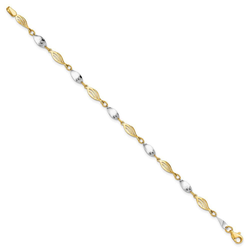 14K Two Tone Bracelet