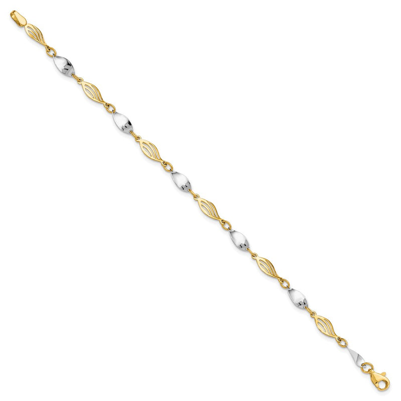 14K Two Tone Bracelet