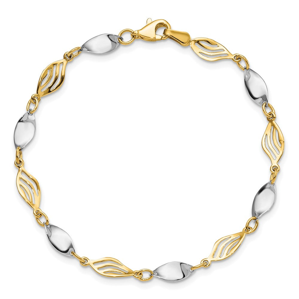 14K Two Tone Bracelet