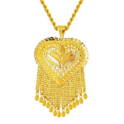 14K Yellow Gold Indian Style Necklace (18 g)