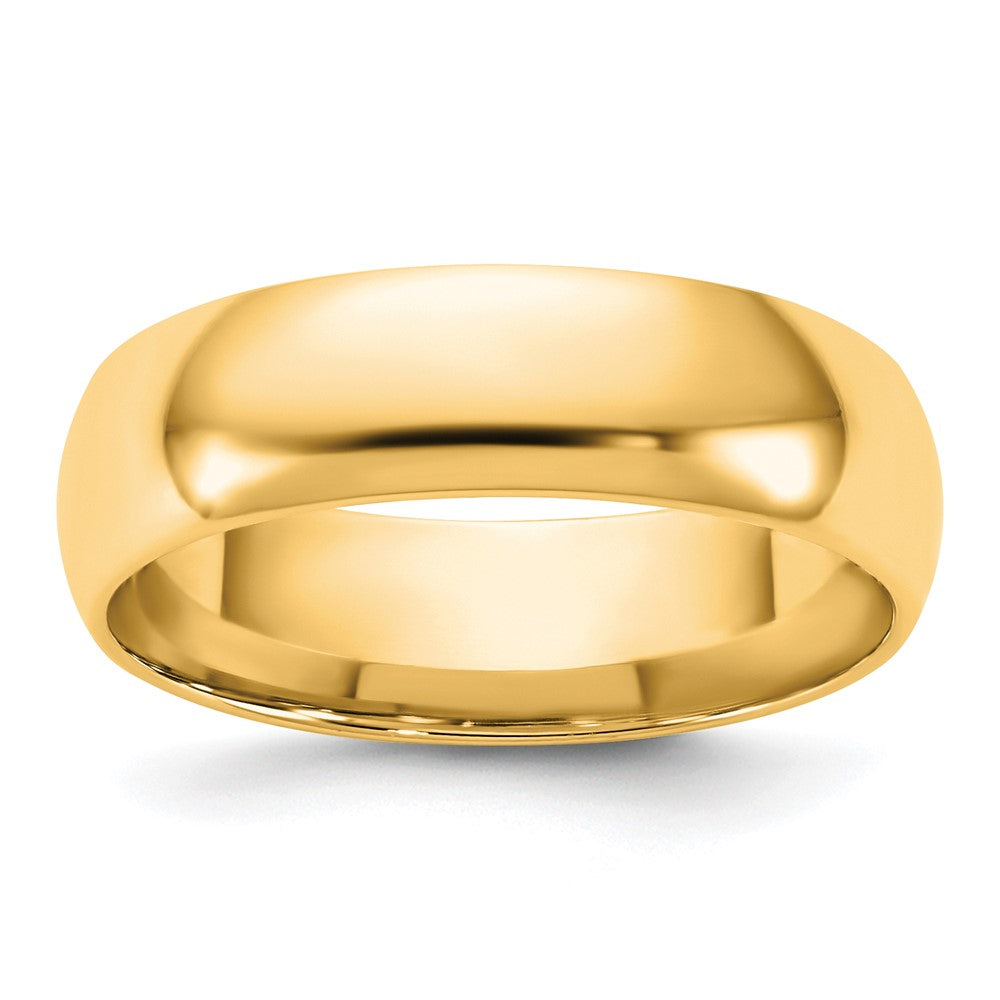 14K Yellow Gold 5.5mm LTW Comfort Fit Wedding Band Ring