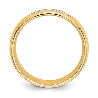 True Origin 14K Yellow Gold Men's 1/2 carat Lab Grown Diamond VS+ F+ Size 10.5 Complete Miligrain Wedding Band Ring