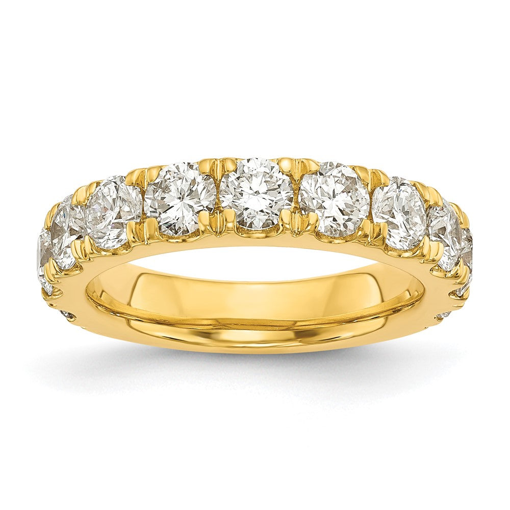 14K Yellow Gold Cert. Lab Grown Diamond VS DEF 2 ct Wedding Band Ring