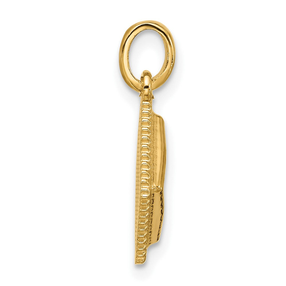 14K Yellow Gold Fancy Ravioli Charm