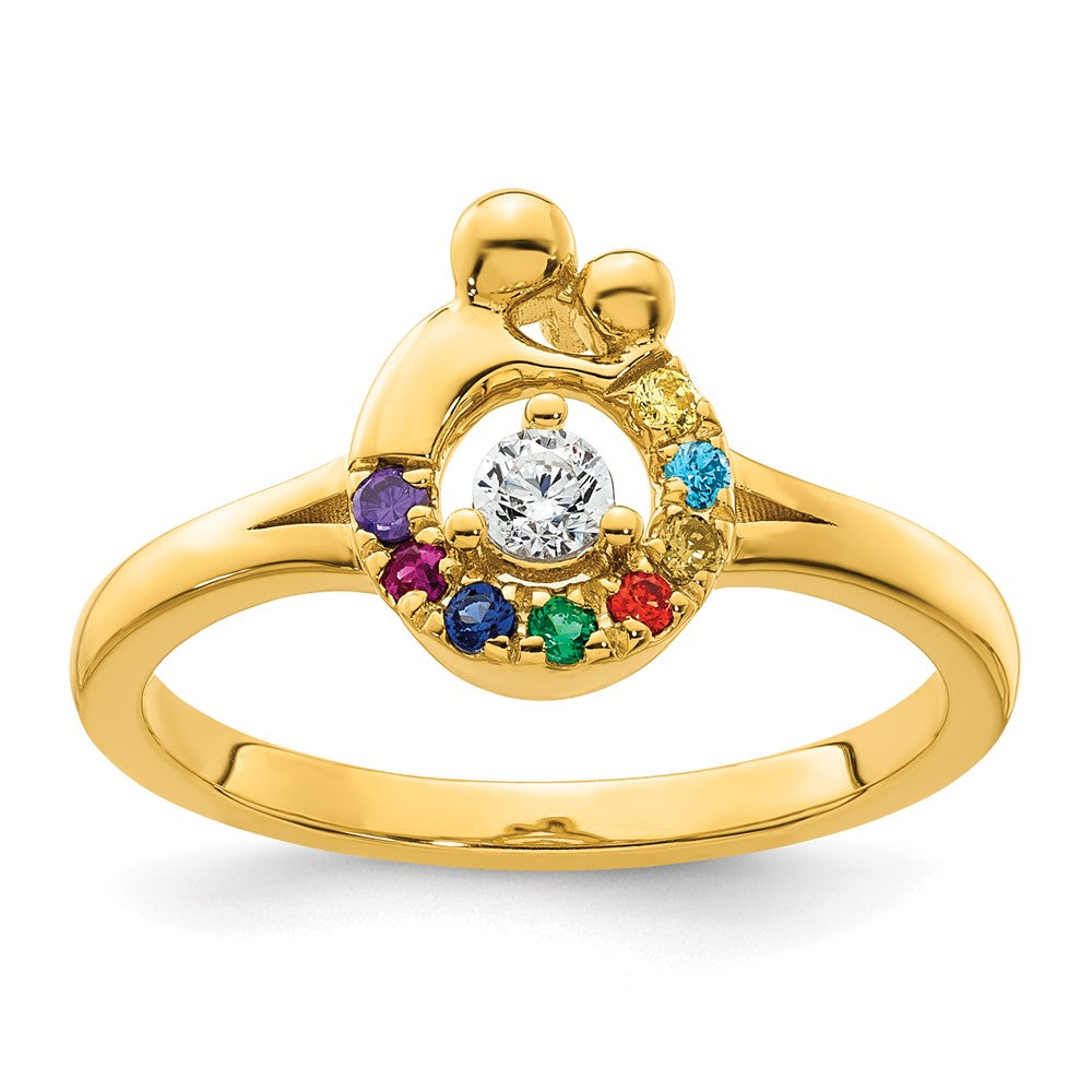 14K White Gold Diamond Band