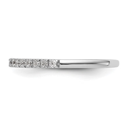 True Origin 14K White Gold 3/8 carat Lab Grown Diamond VS+ F+ Complete Wedding Band Ring