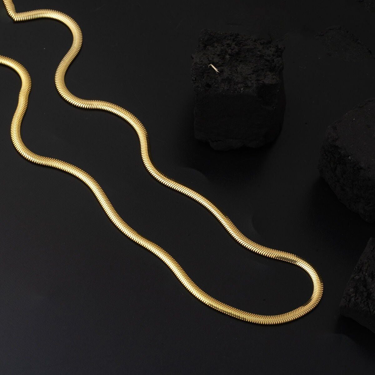14K Yellow Gold Herringbone Chain 45 cm (6.66 g)