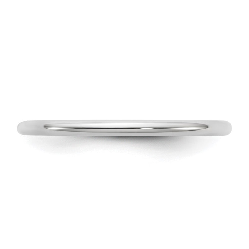 14k White Gold 1.5mm Standard Comfort Fit Wedding Band Ring