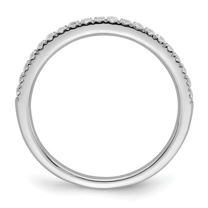 14K White Gold 1/4 carat Diamond Complete Wedding Band Ring