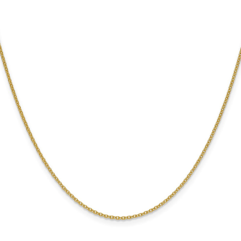 14K Yellow Gold 1.5mm Cable 16 Inch Chain