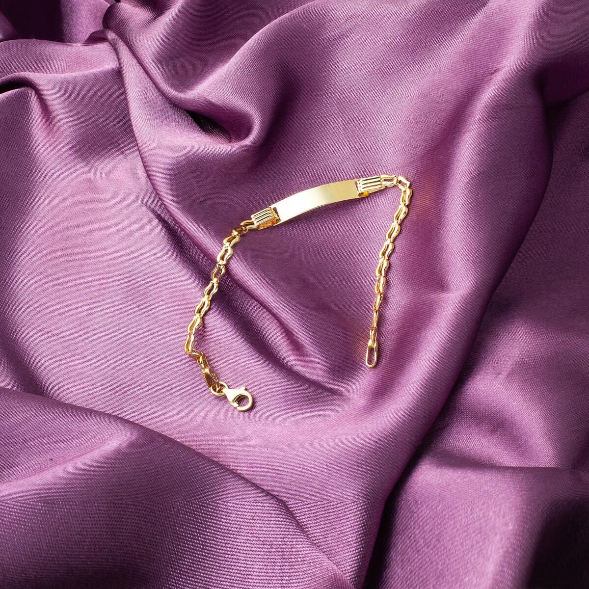 14K Yellow Gold Name Children's Bracelet