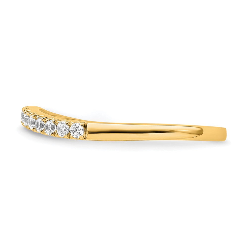 True Origin 14K Yellow Gold 1/2 carat Lab Grown Diamond VS+ F+ Set of Two Complete Wedding Band Rings