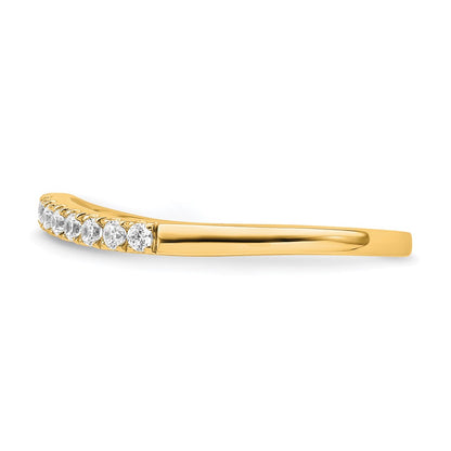 True Origin 14K Yellow Gold 1/2 carat Lab Grown Diamond VS+ F+ Set of Two Complete Wedding Band Rings