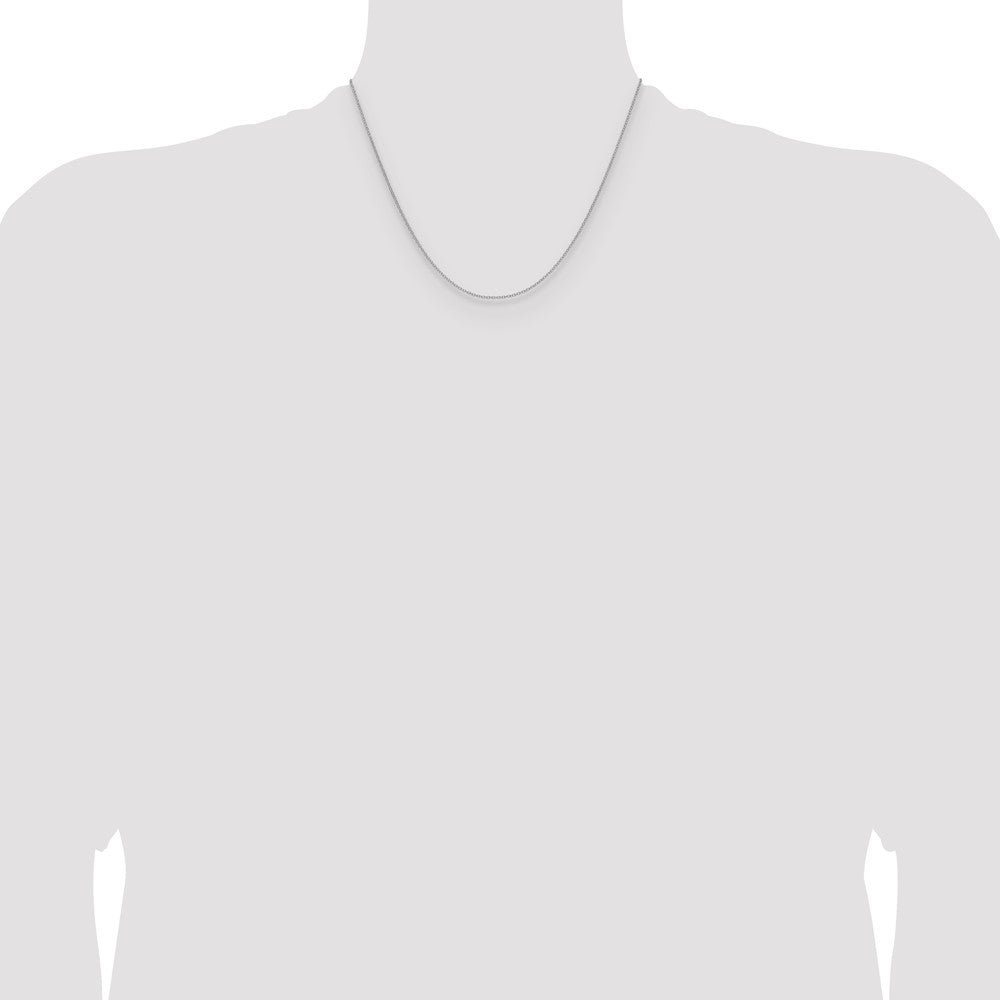 14K White Gold 1.5mm Cable Chain Necklace