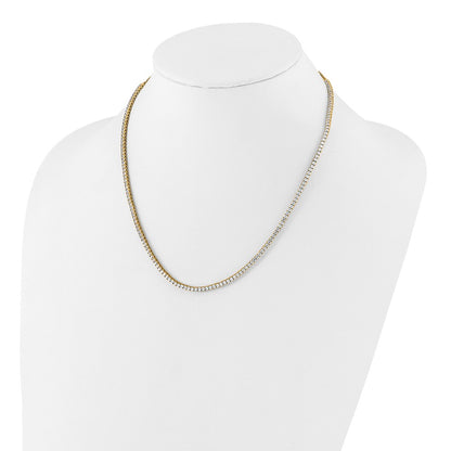 14K White Gold 5 carat Lab Grown Diamond VS/SI+ G+ Adjustable to 26 Inch Tennis Bolo Necklace