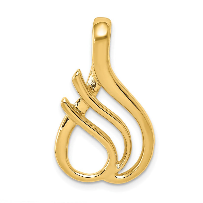 10K Yellow Gold Fancy Slide