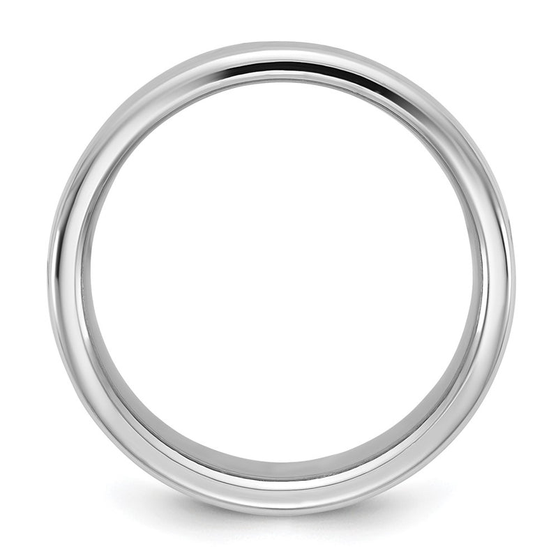 14k White Gold 10mm European Comfort Fit Wedding Band Ring