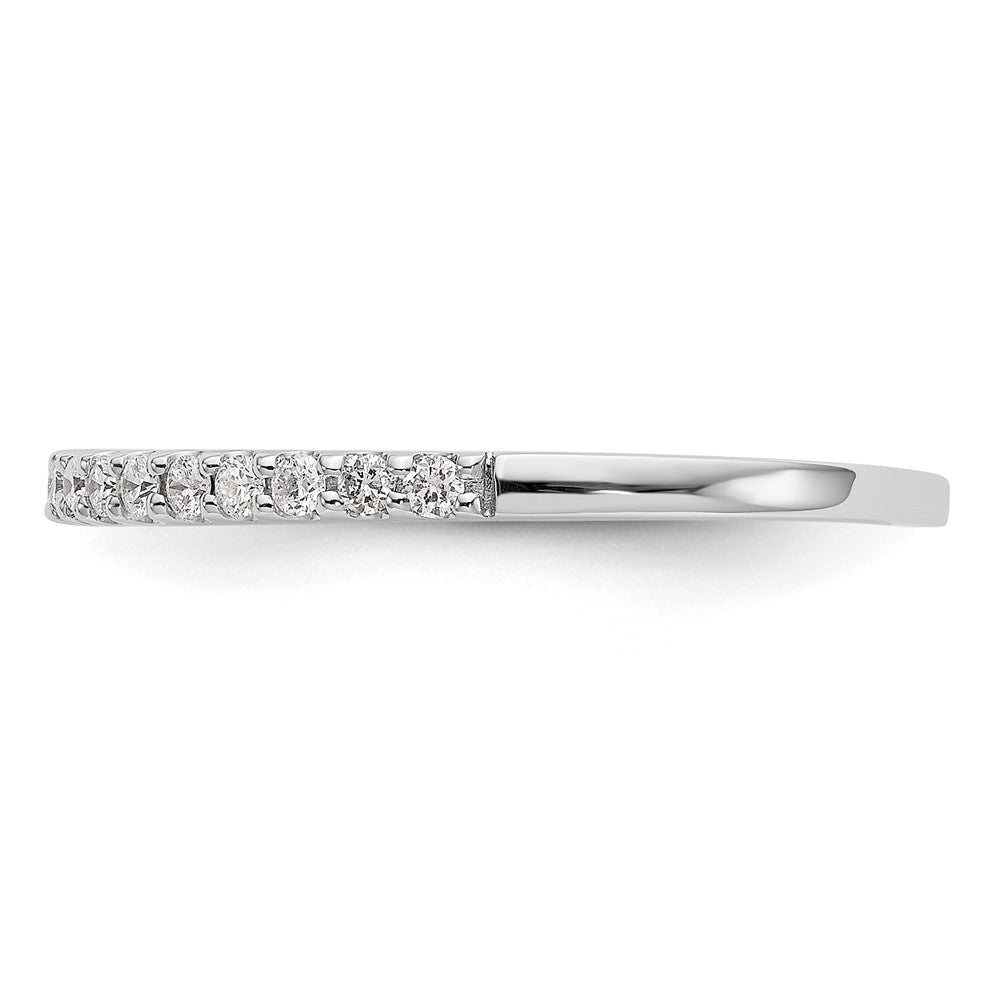 True Origin 14K White Gold 1/3 carat Lab Grown Diamond VS+ F+ Complete Wedding Band Ring