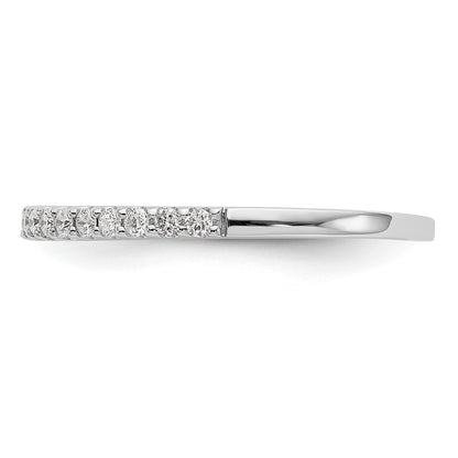 True Origin 14K White Gold 1/3 carat Lab Grown Diamond VS+ F+ Complete Wedding Band Ring