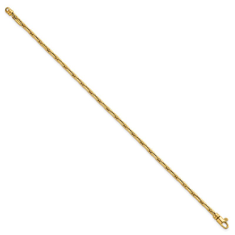 14K Yellow Gold Polished 2.9mm Fancy Link 7.5 Inch Bracelet