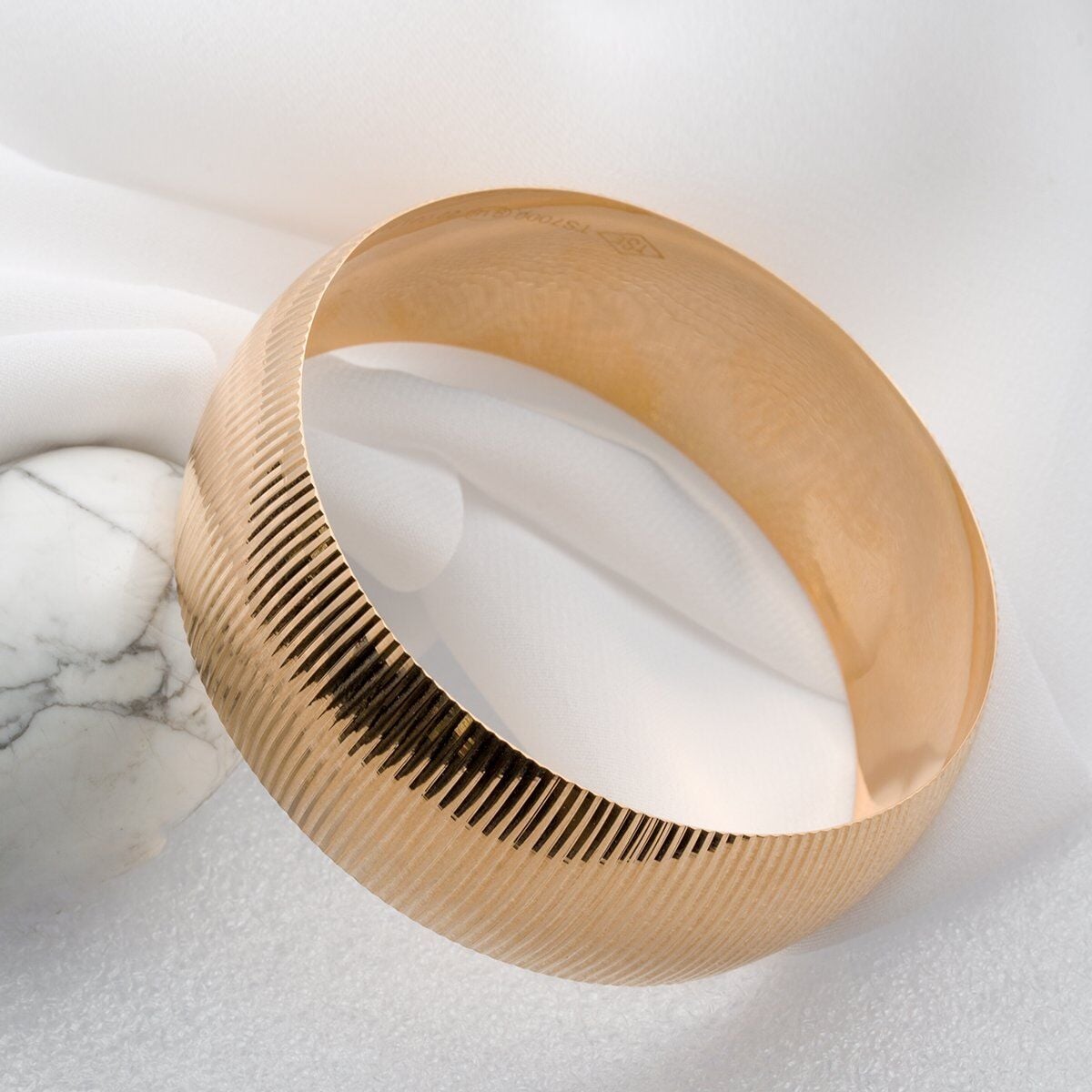 22K Yellow Gold Wide Extra Wide Bangle