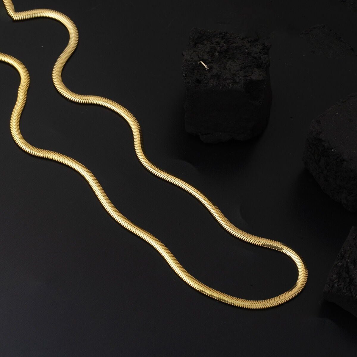 14K Yellow Gold Herringbone Chain 55 cm (8.77 g)