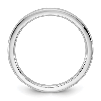 14k White Gold 2mm European Comfort Fit Wedding Band Ring