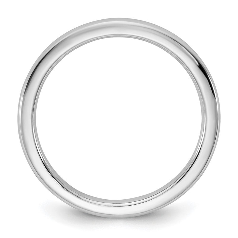 14k White Gold 2mm European Comfort Fit Wedding Band Ring
