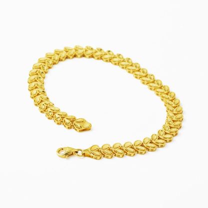 14K Yellow Gold Harvest Wheat Bracelet