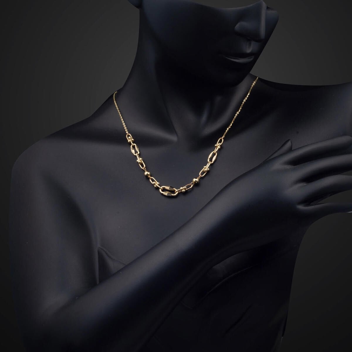 14K Yellow Gold Designer Inspired Chain Necklace (8.03 g)