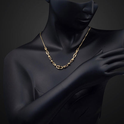 14K Yellow Gold Designer Inspired Chain Necklace (8.03 g)