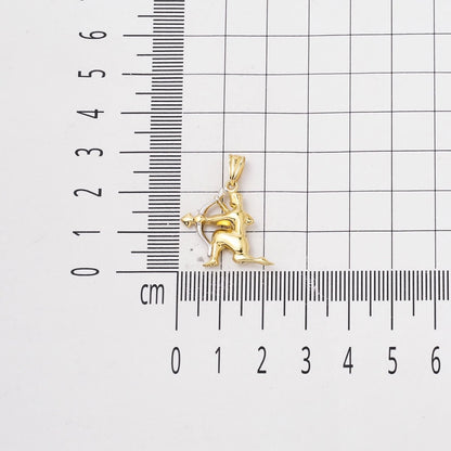 14K Yellow Gold Sagittarius Zodiac Necklace