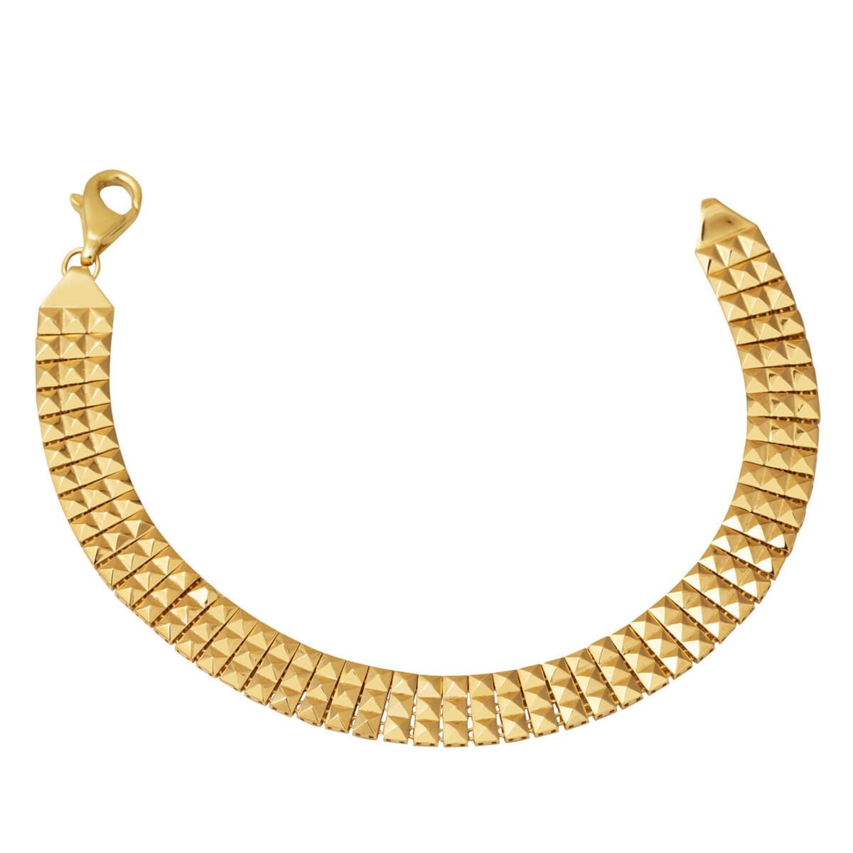 14K Yellow Gold Crystal Bracelet