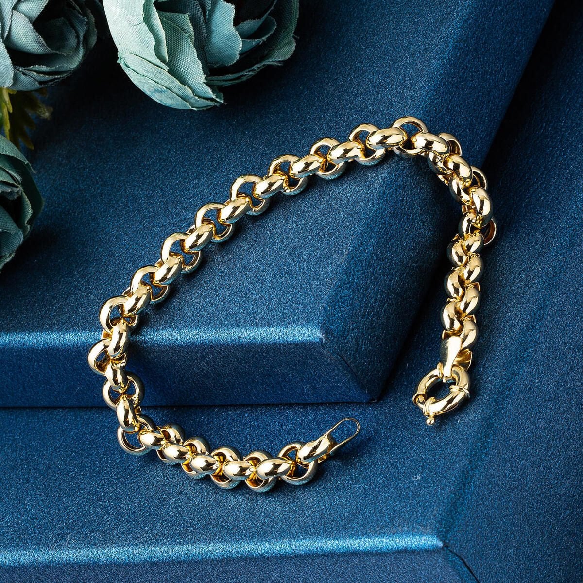 14K Yellow Gold Hoop Minimalist Bracelet