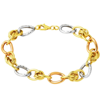 14K Yellow Gold Space Path Hoop Bracelet (8.79 g)