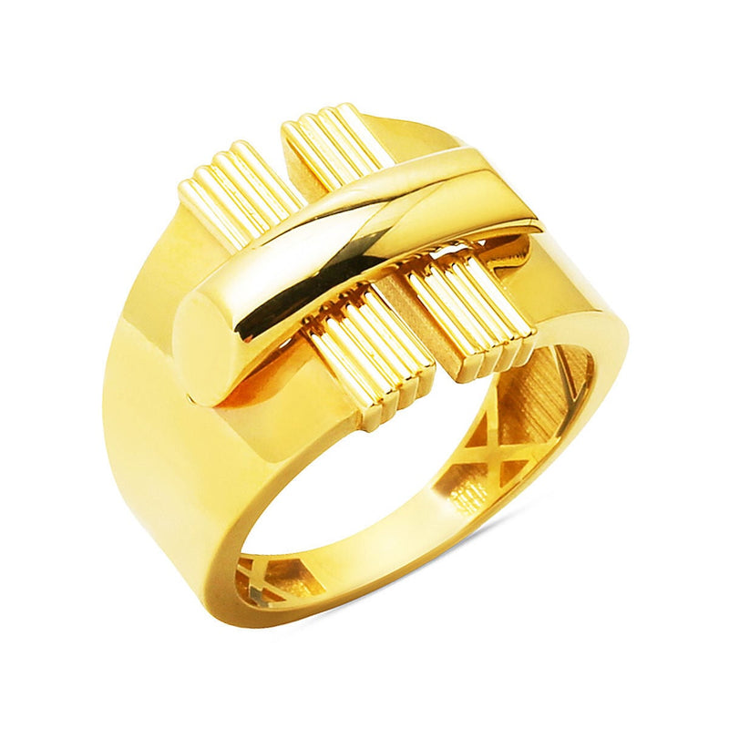 14K Yellow Gold Harmony Modern Ring