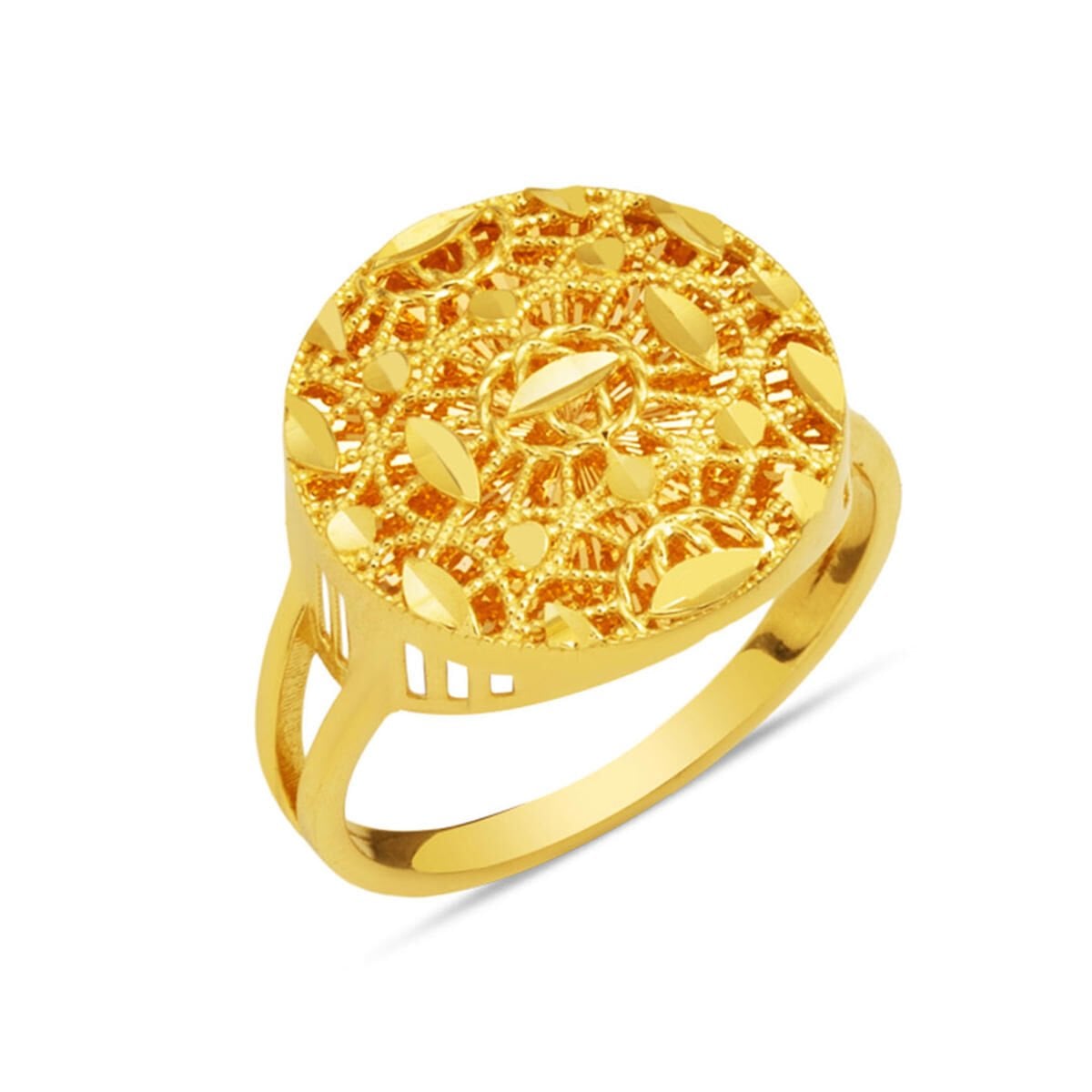 14K Yellow Gold Filigree Ring
