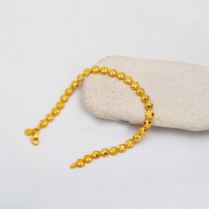 14K Yellow Gold Light Cascade Modern Bracelet