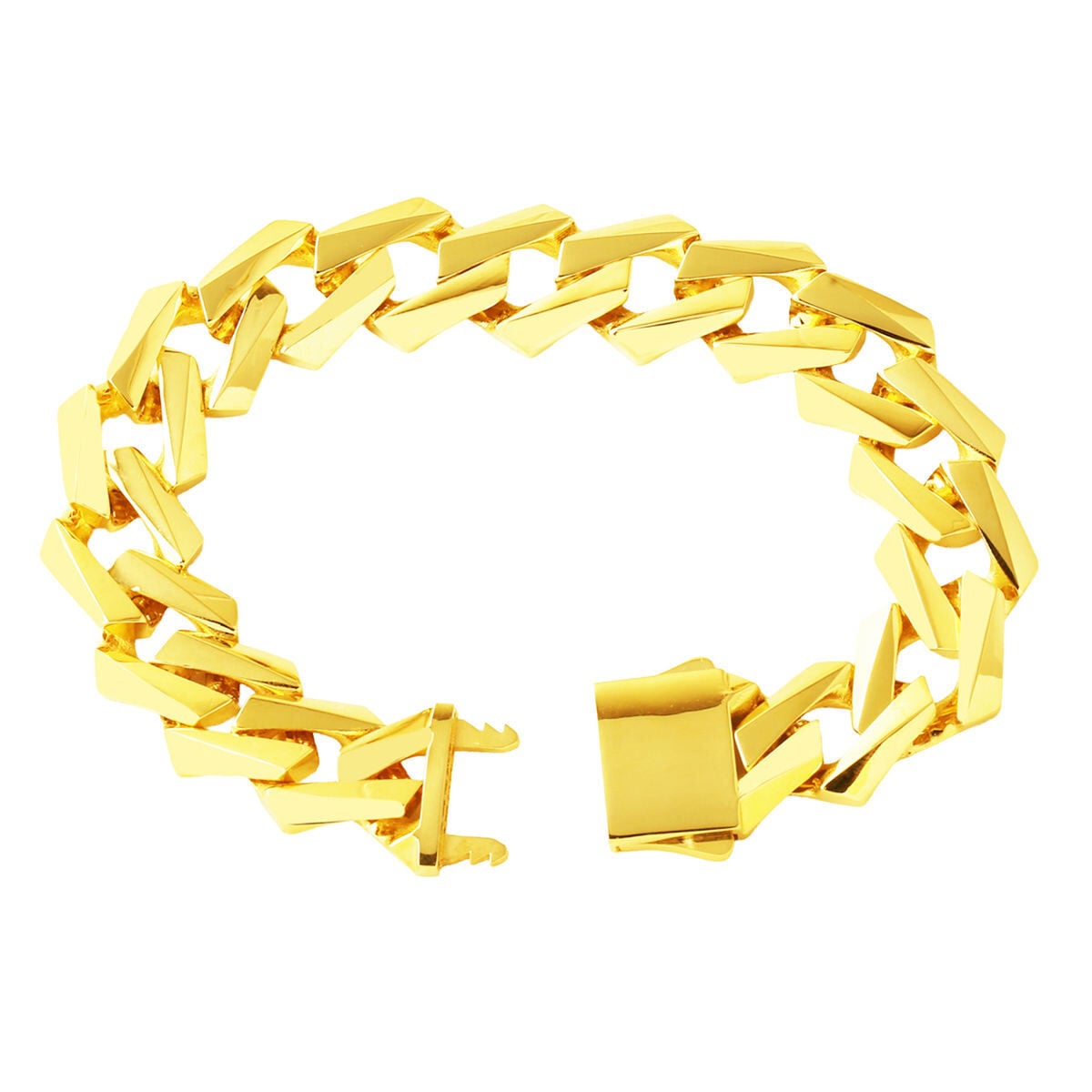 14K Yellow Gold Italian Curb Bracelet