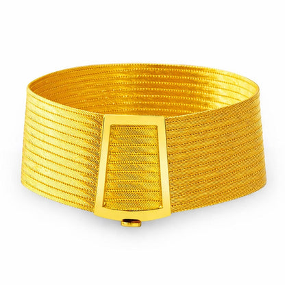 Sterling Silver Yellow Gold Plated 13 Row Trabzon Mesh Bangle