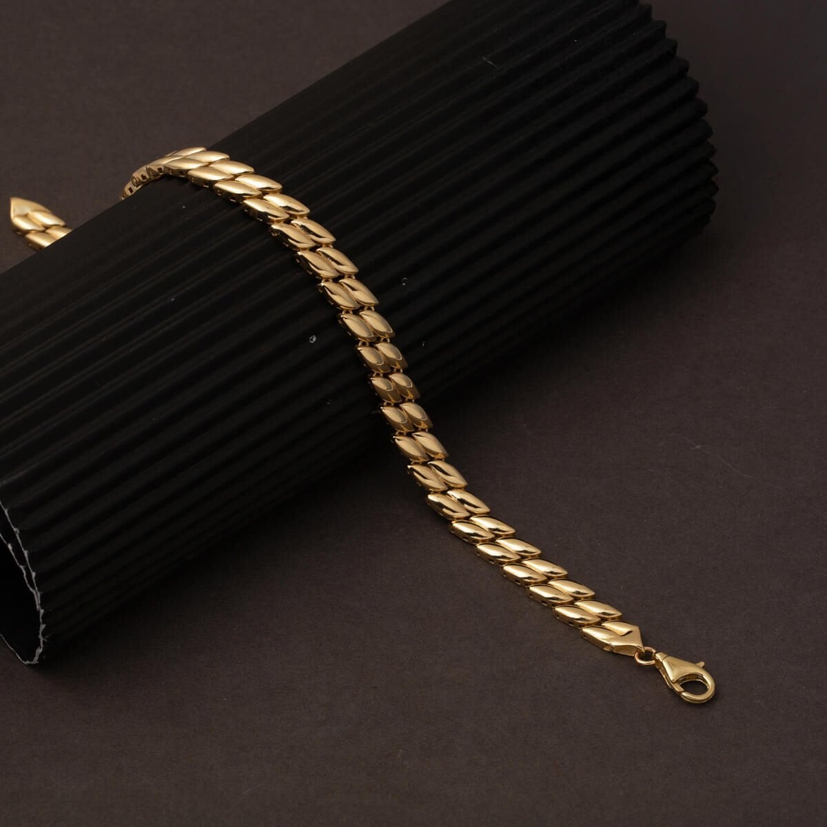 14K Yellow Gold Teardrop Women's Bracelet