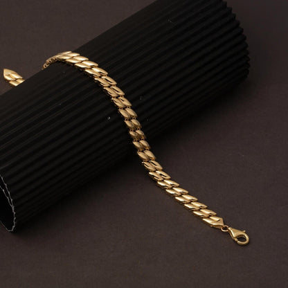 14K Yellow Gold Teardrop Women's Bracelet