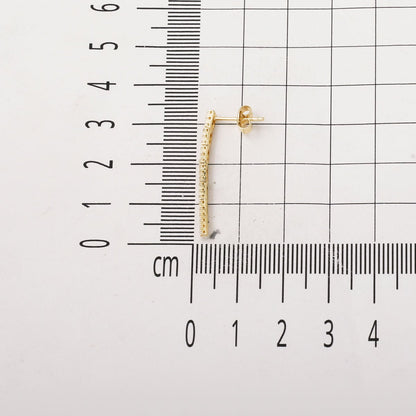 14K Yellow Gold Tennis Wedding Cubic Zirconia Set